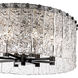 Glacier 8 Light 20.75 inch Matte Black Flush Mount Ceiling Light
