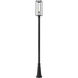 Dunbroch 1 Light 121.75 inch Black Outdoor Post Mounted Fixture