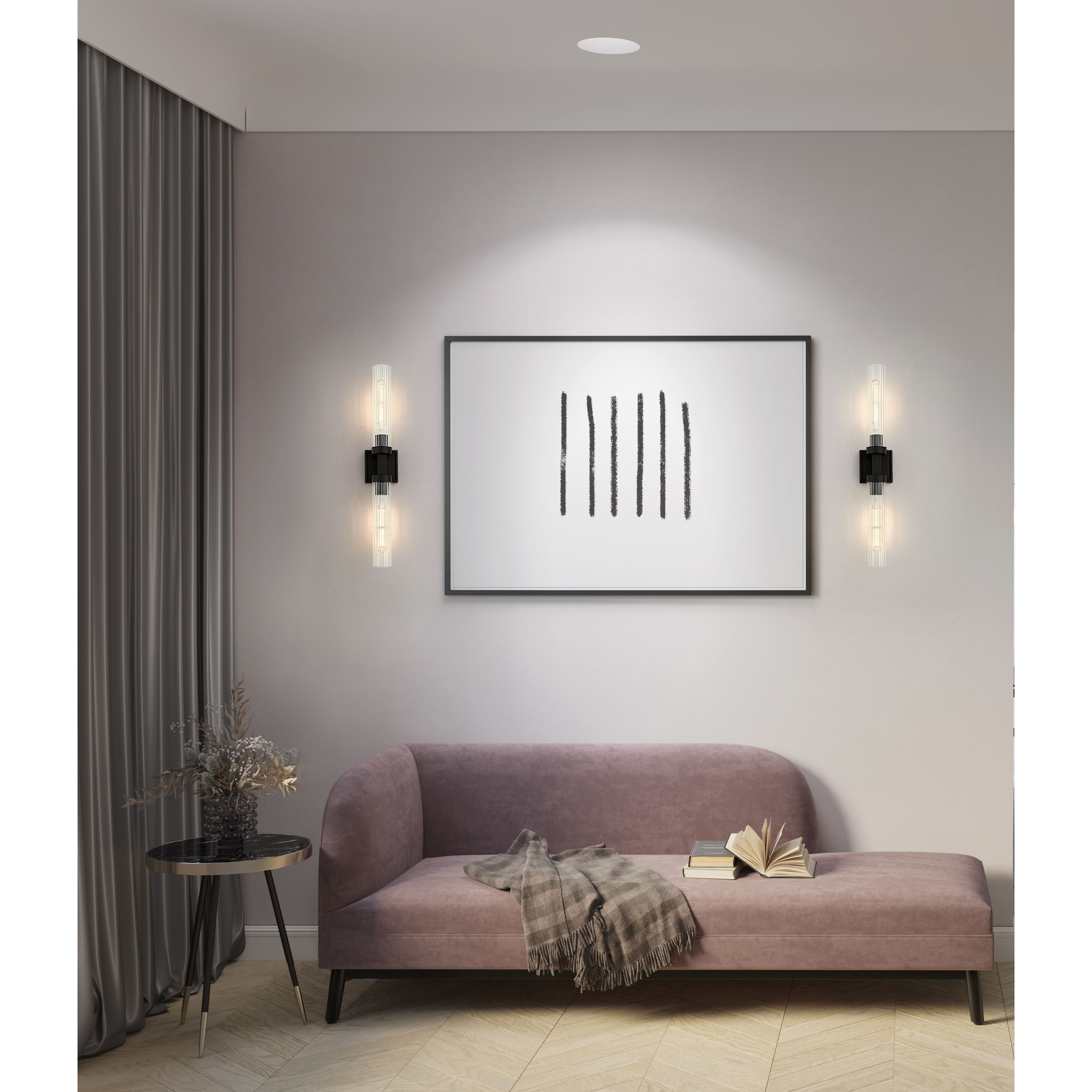 Beau Wall Sconce Wall Light in Matte Black