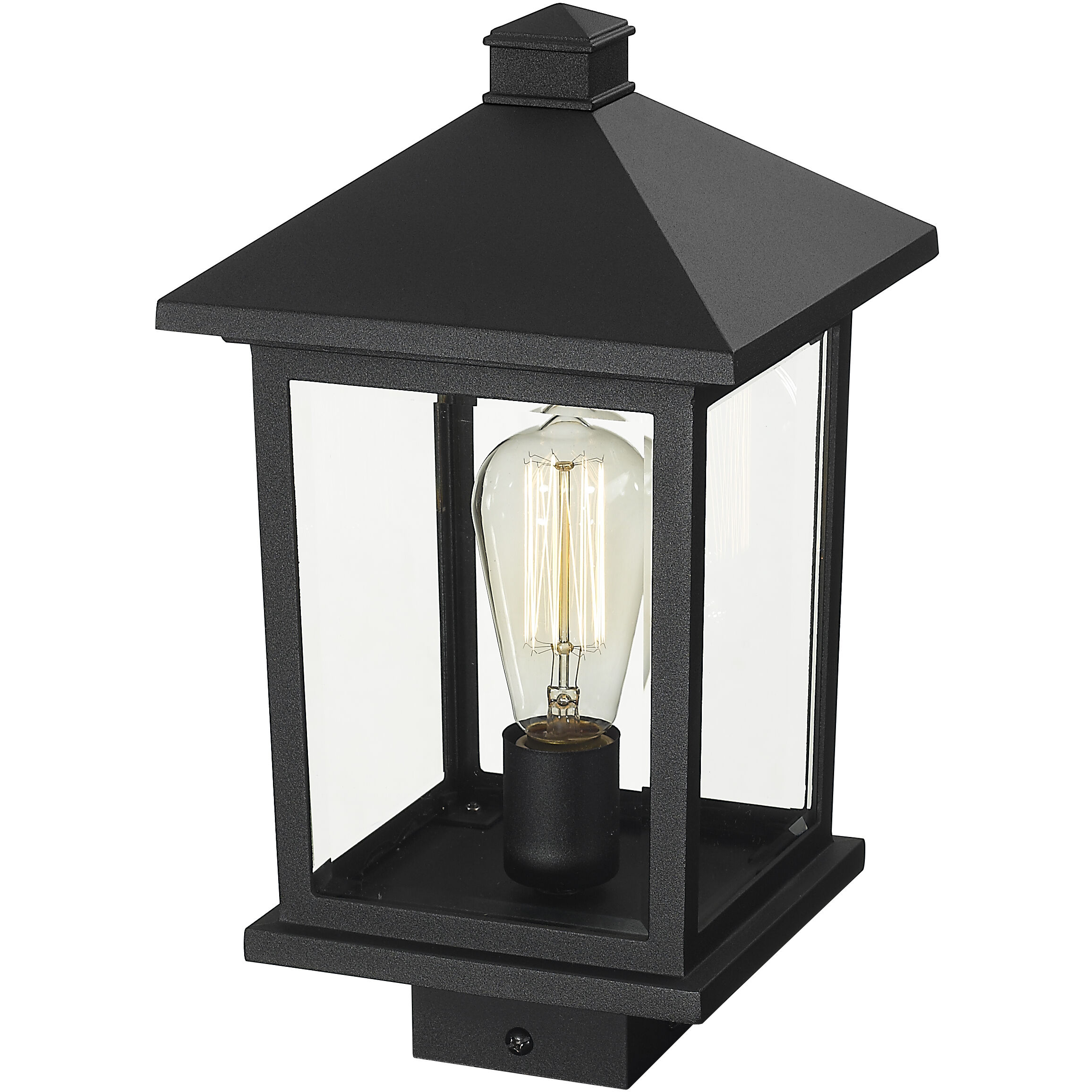 Z-Lite 531PHMS-BK Portland 1 Light 14.38 inch Black Outdoor