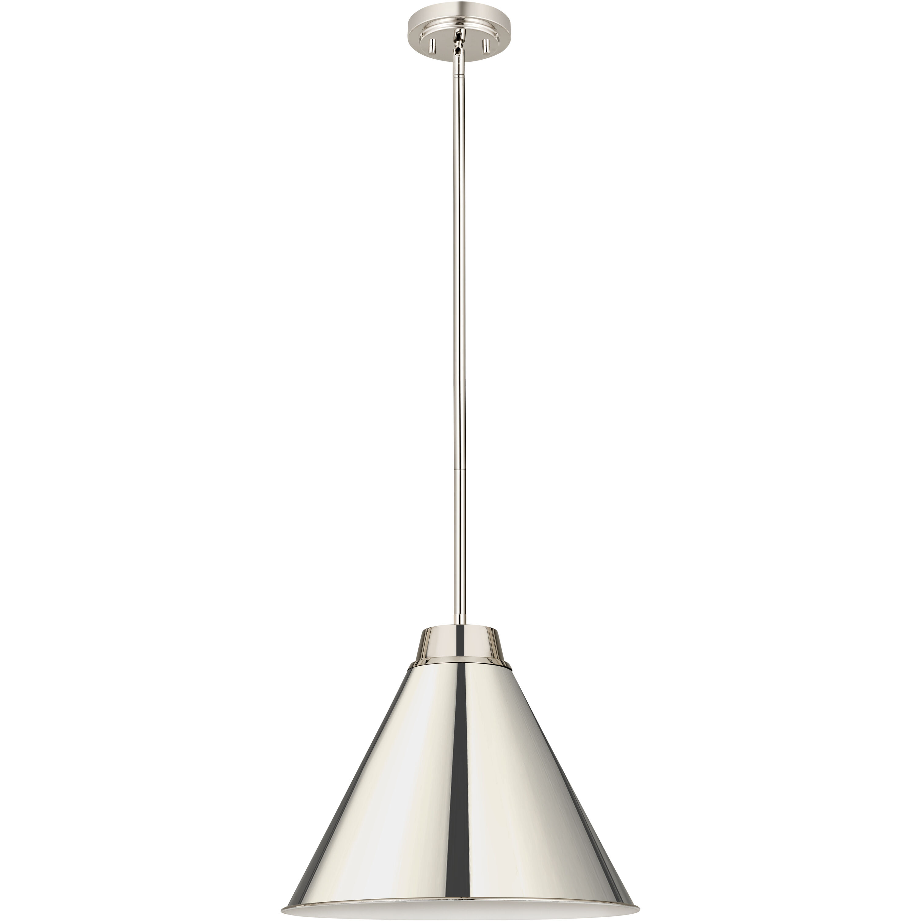 Eaton 1 Light 18 inch Polished Nickel Pendant Ceiling Light