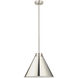 Eaton 1 Light 18 inch Polished Nickel Pendant Ceiling Light