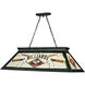 Tiffany Billiard 4 Light 43.75 inch Matte Black Billiard Ceiling Light
