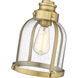 Burren 1 Light 8.75 inch Heritage Brass Pendant Ceiling Light