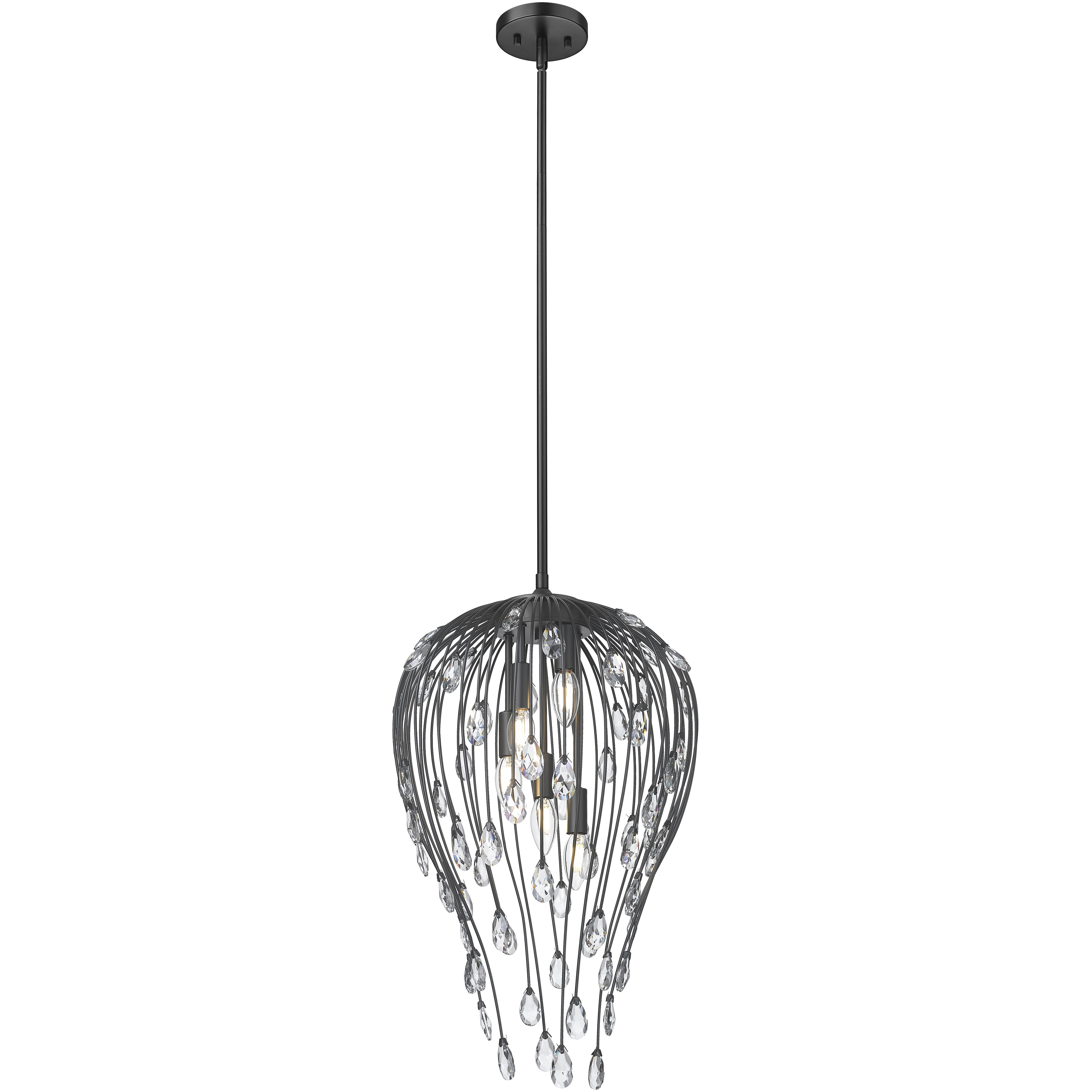 Gabriella Pendant Ceiling Light in Matte Black