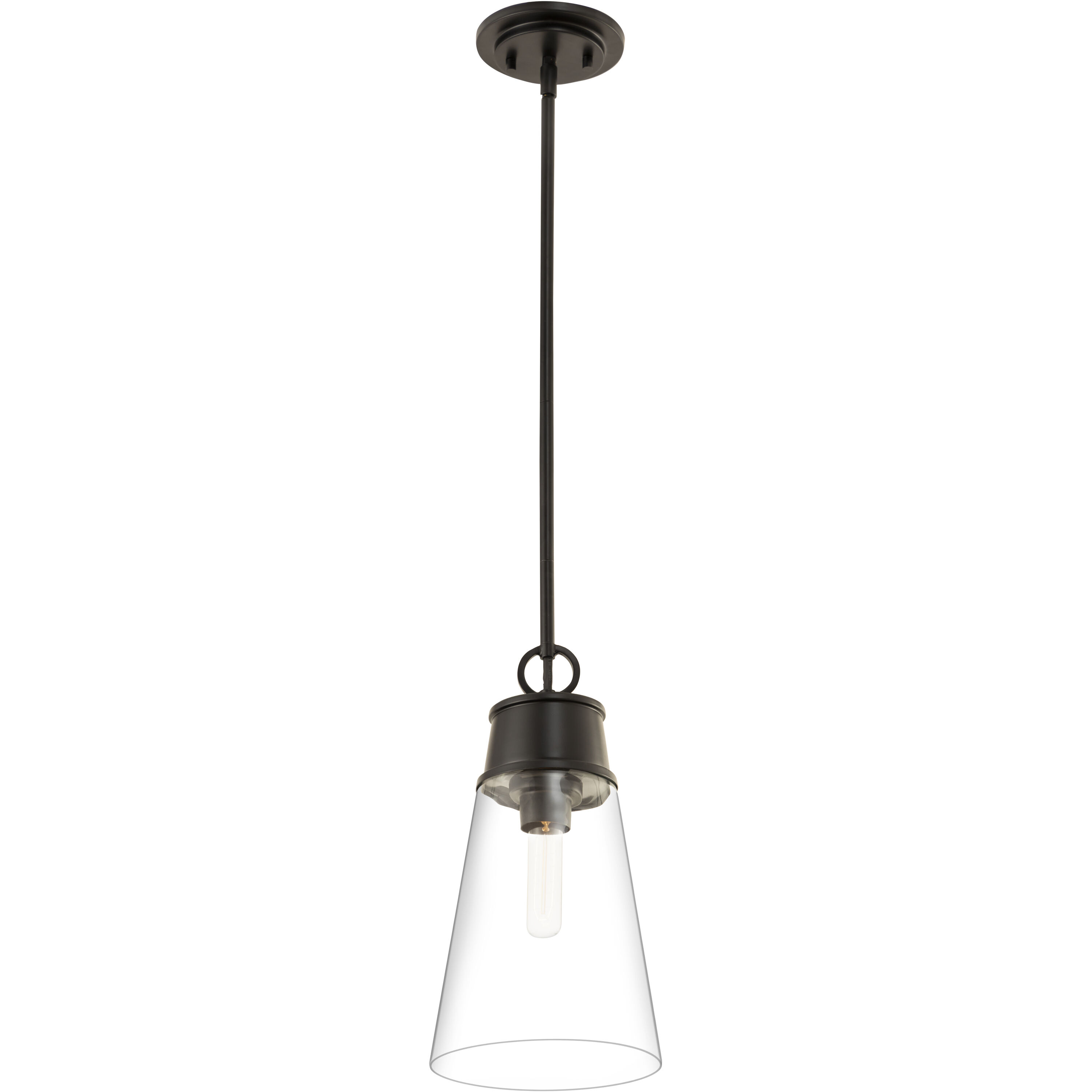 Wentworth 1 Light 7.5 inch Matte Black Pendant Ceiling Light
