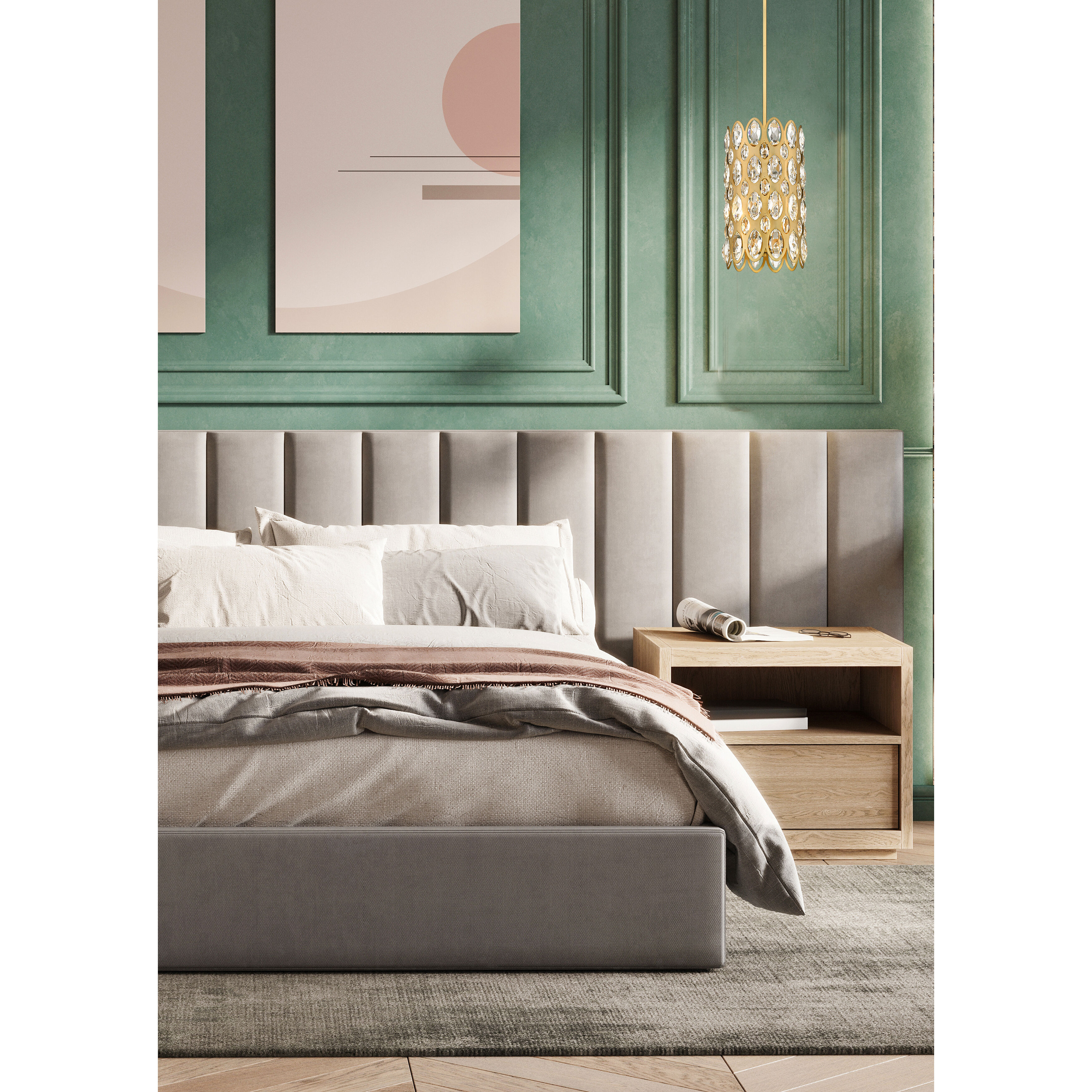 Dealey 3 Light 9.25 inch Heirloom Brass Pendant Ceiling Light