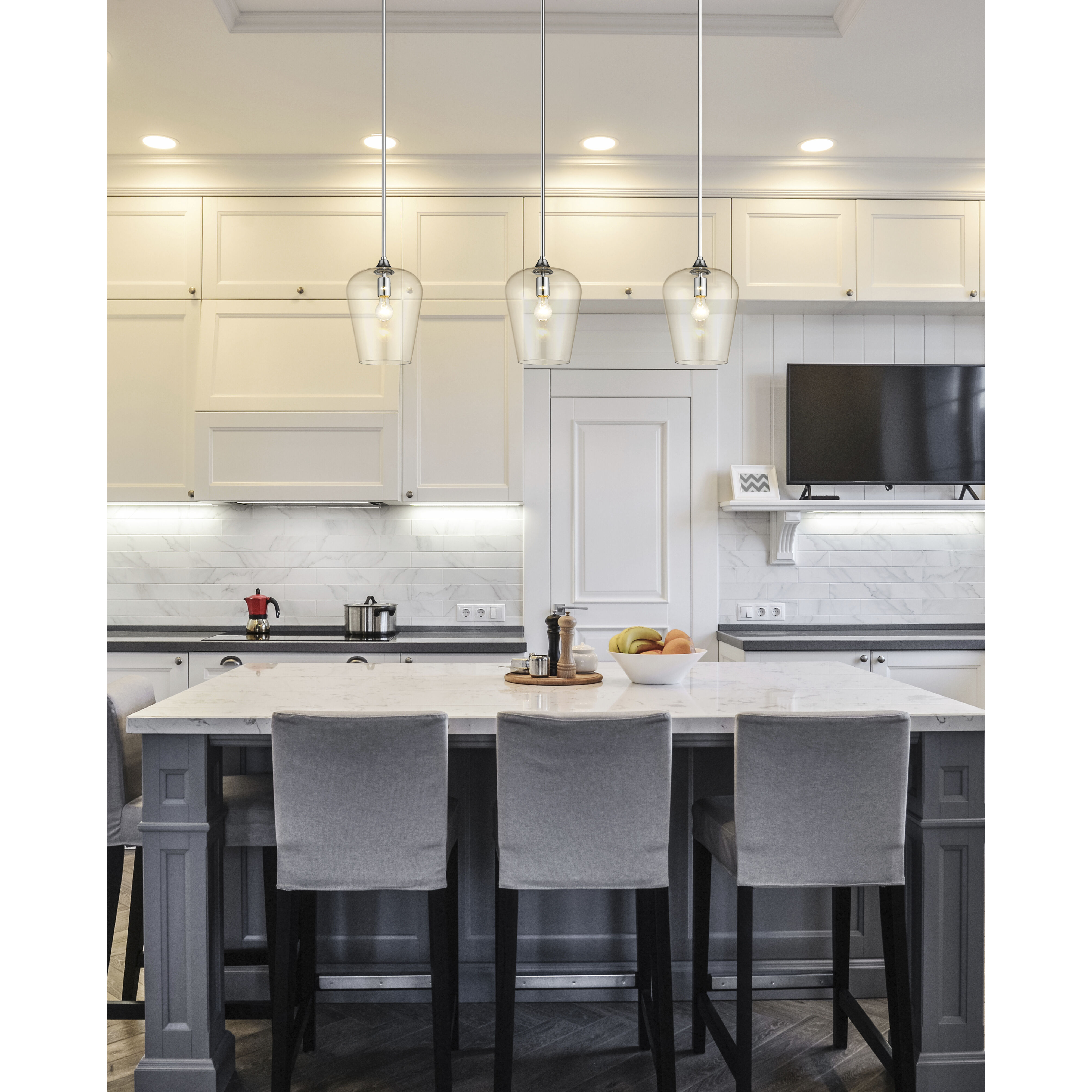 Joliet 1 Light 9 inch Chrome Pendant Ceiling Light