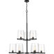 Callista 9 Light 38 inch Matte Black Chandelier Ceiling Light