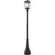 Beacon 2 Light 91.25 inch Black Outdoor Post Mounted Fixture in 21