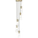 Alton 5 Light 12 inch Modern Gold Chandelier Ceiling Light