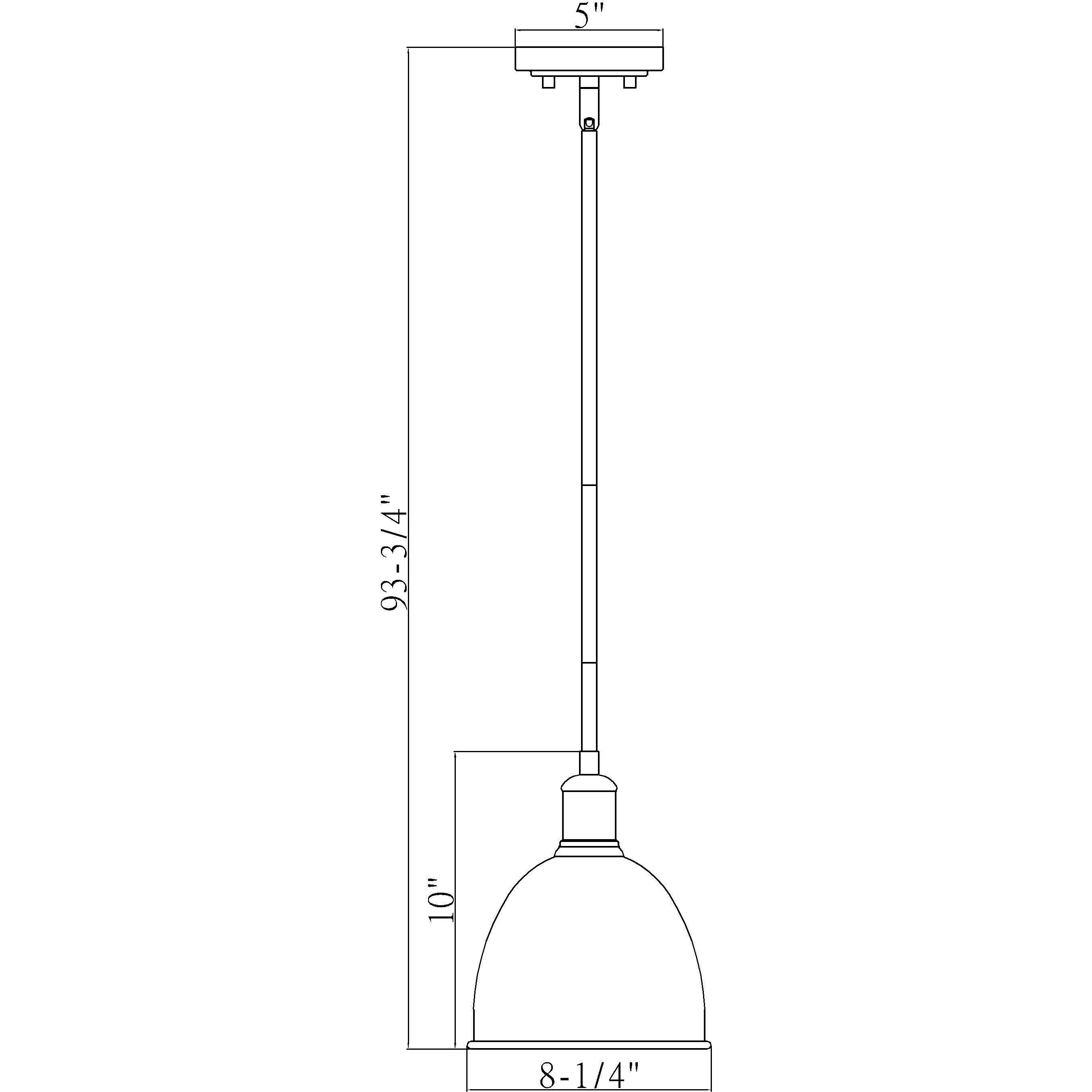 Sawyer 1 Light 8.25 inch Matte Black Pendant Ceiling Light