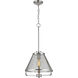 Iuka 1 Light 12 inch Brushed Nickel Pendant Ceiling Light