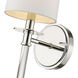 Mila 1 Light 5.5 inch Polished Nickel Wall Sconce Wall Light