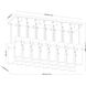 Fontaine Linear Chandelier Ceiling Light in Matte Black