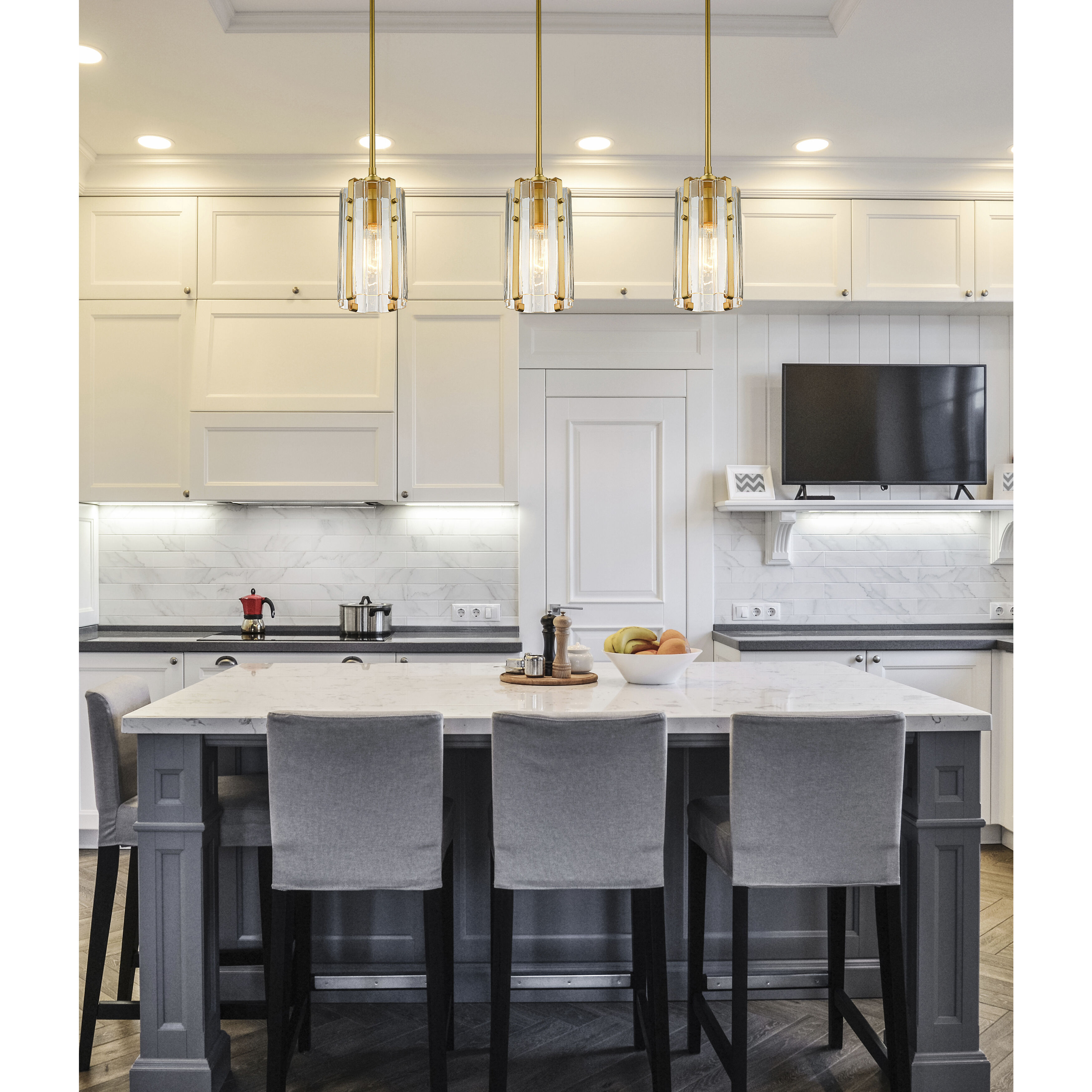 Alverton 1 Light 5.5 inch Rubbed Brass Pendant Ceiling Light in Rubbed Bronze