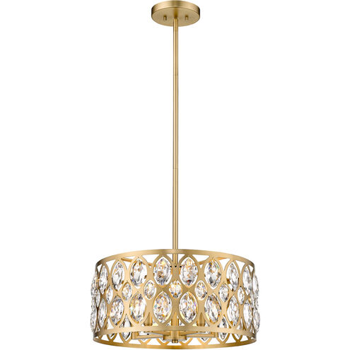 Dealey 5 Light 20 inch Heirloom Brass Chandelier Ceiling Light