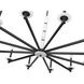 Kaden 12 Light 48 inch Matte Black Chandelier Ceiling Light
