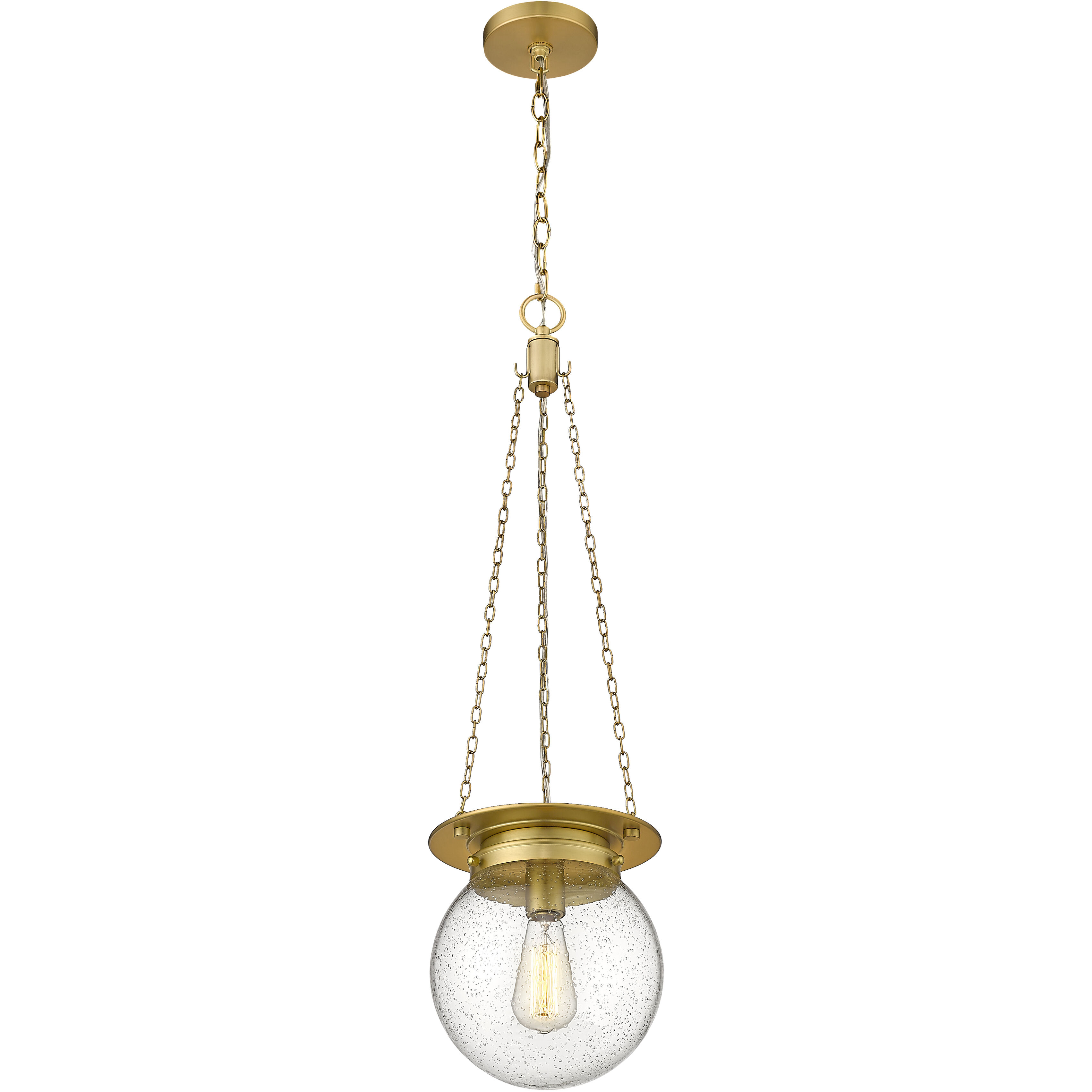 Calhoun 1 Light 9 inch Heritage Brass Pendant Ceiling Light