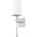Sophia 1 Light 6 inch Brushed Nickel Wall Sconce Wall Light