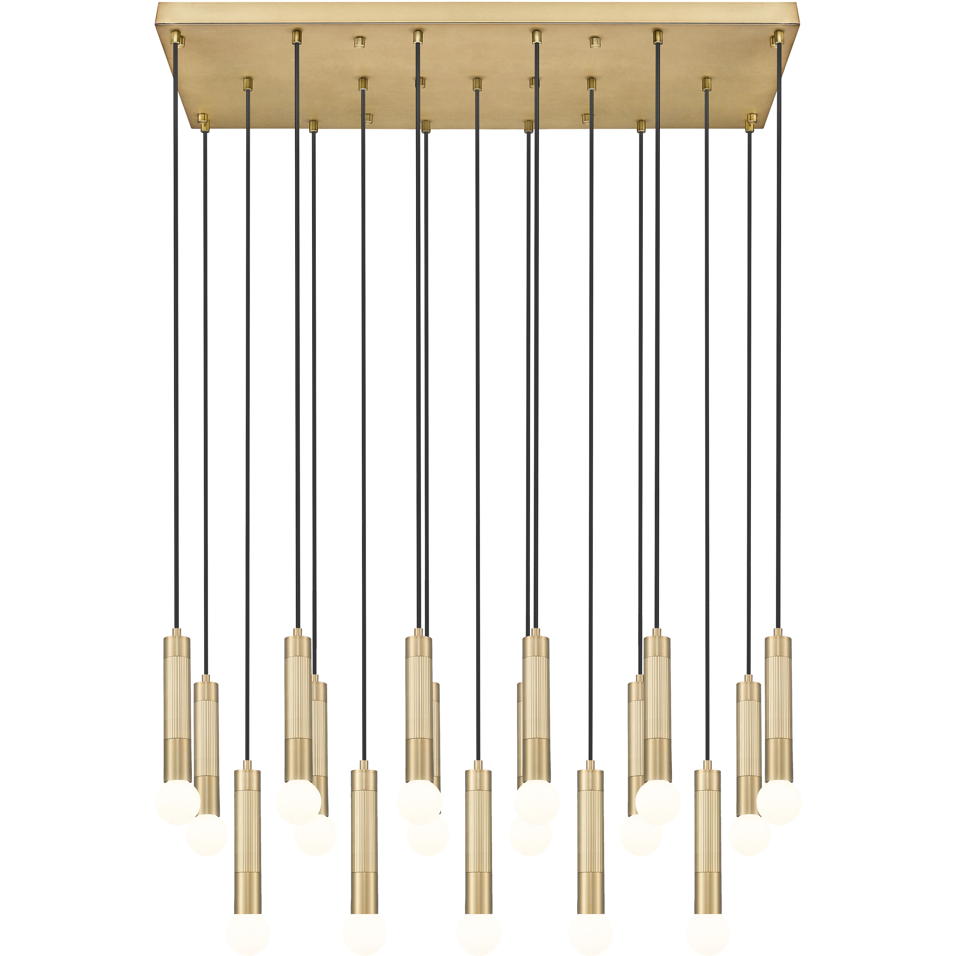 Stari Linear Chandelier Ceiling Light in Modern Gold