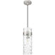Fontaine 1 Light 5.75 inch Brushed Nickel Pendant Ceiling Light