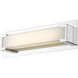 Elara LED 21.7 inch Chrome Vanity Wall Light