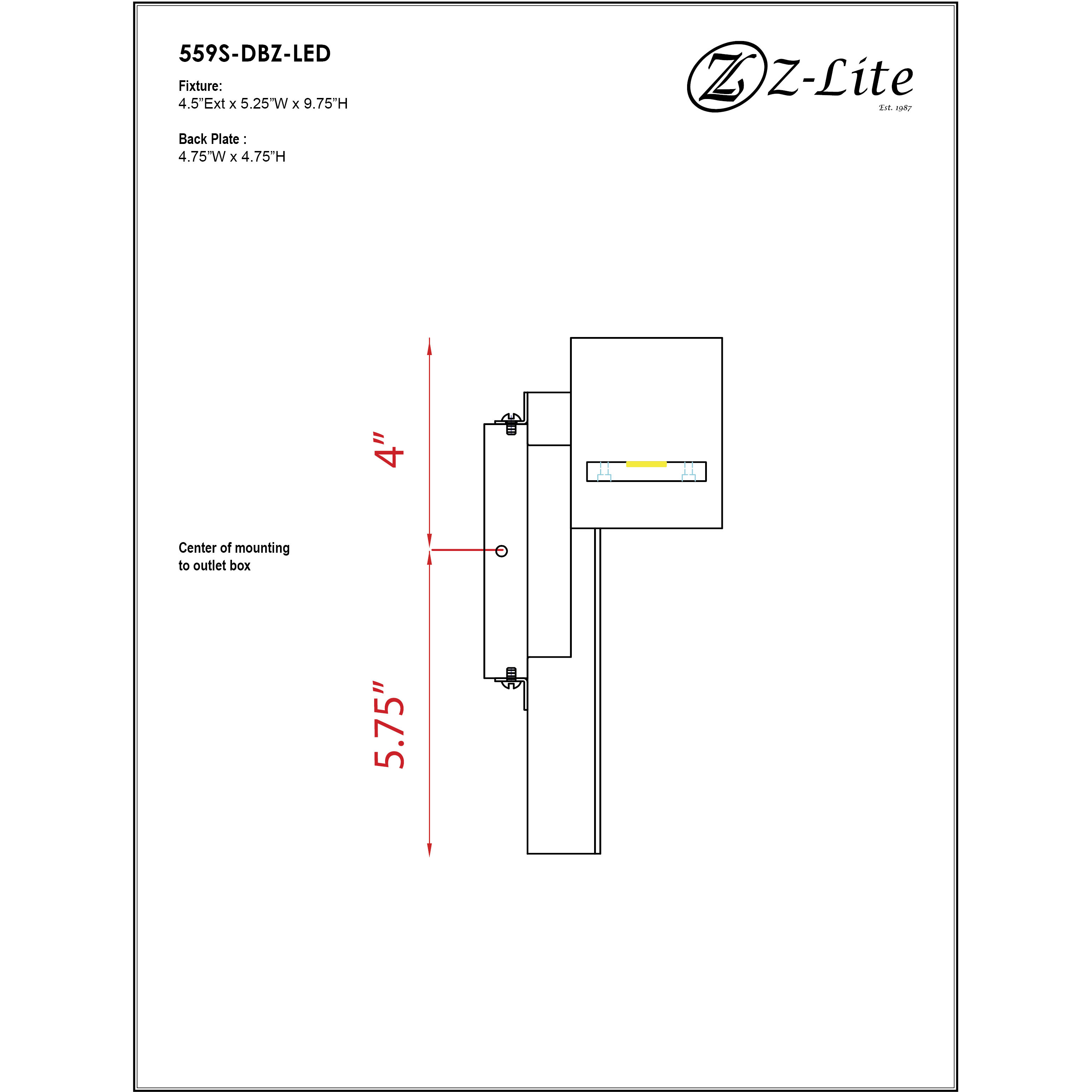 Amador Outdoor Wall Light in Deep Bronze
