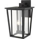 Seoul 2 Light 18.75 inch Black Outdoor Wall Light
