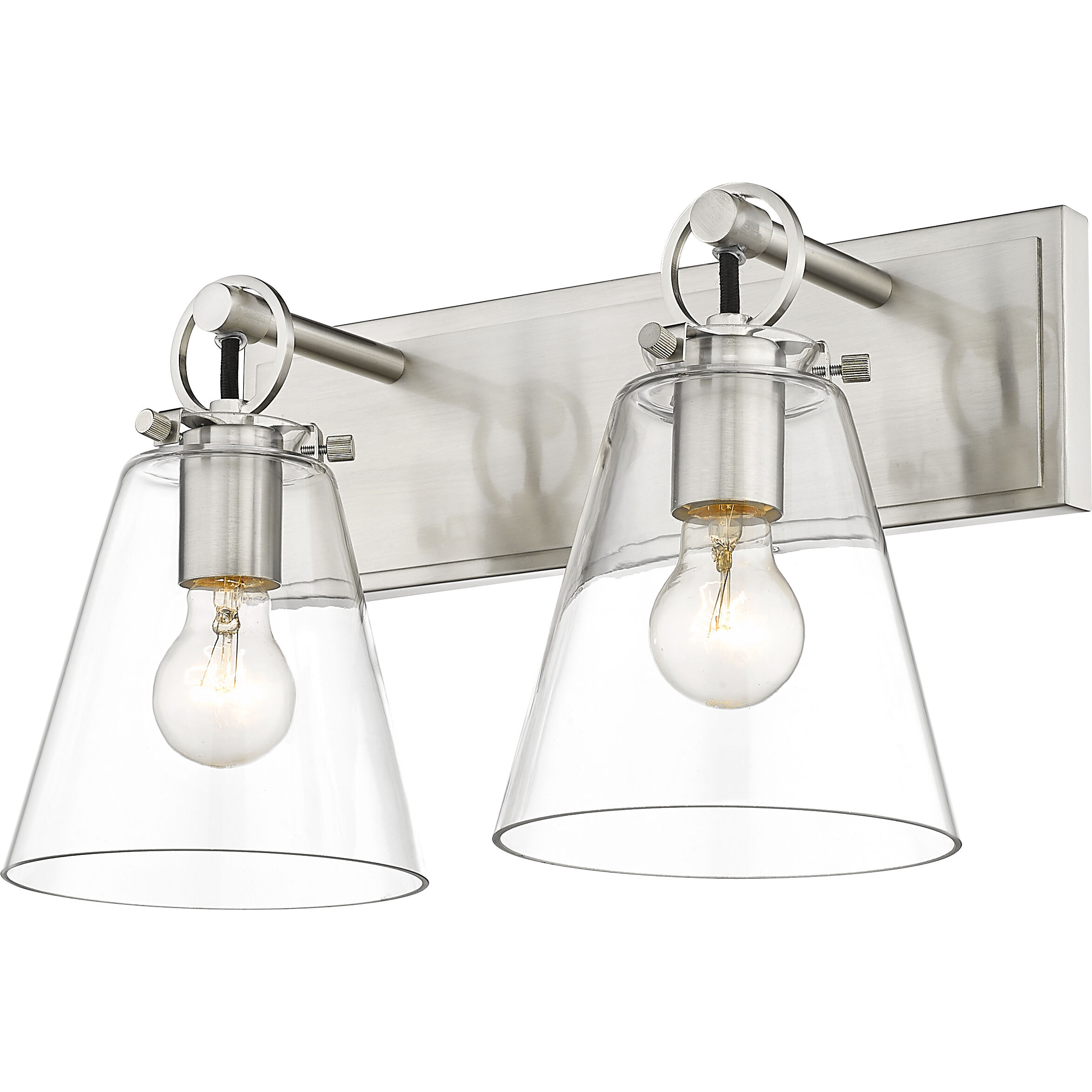 Harper 2 Light 15.5 inch Brushed Nickel Vanity Wall Light