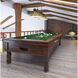 Cordon 3 Light 57.25 inch Bronze Billiard Ceiling Light in Rubbed Brass Metal