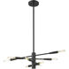 Ascension 8 Light 16 inch Matte Black Chandelier Ceiling Light