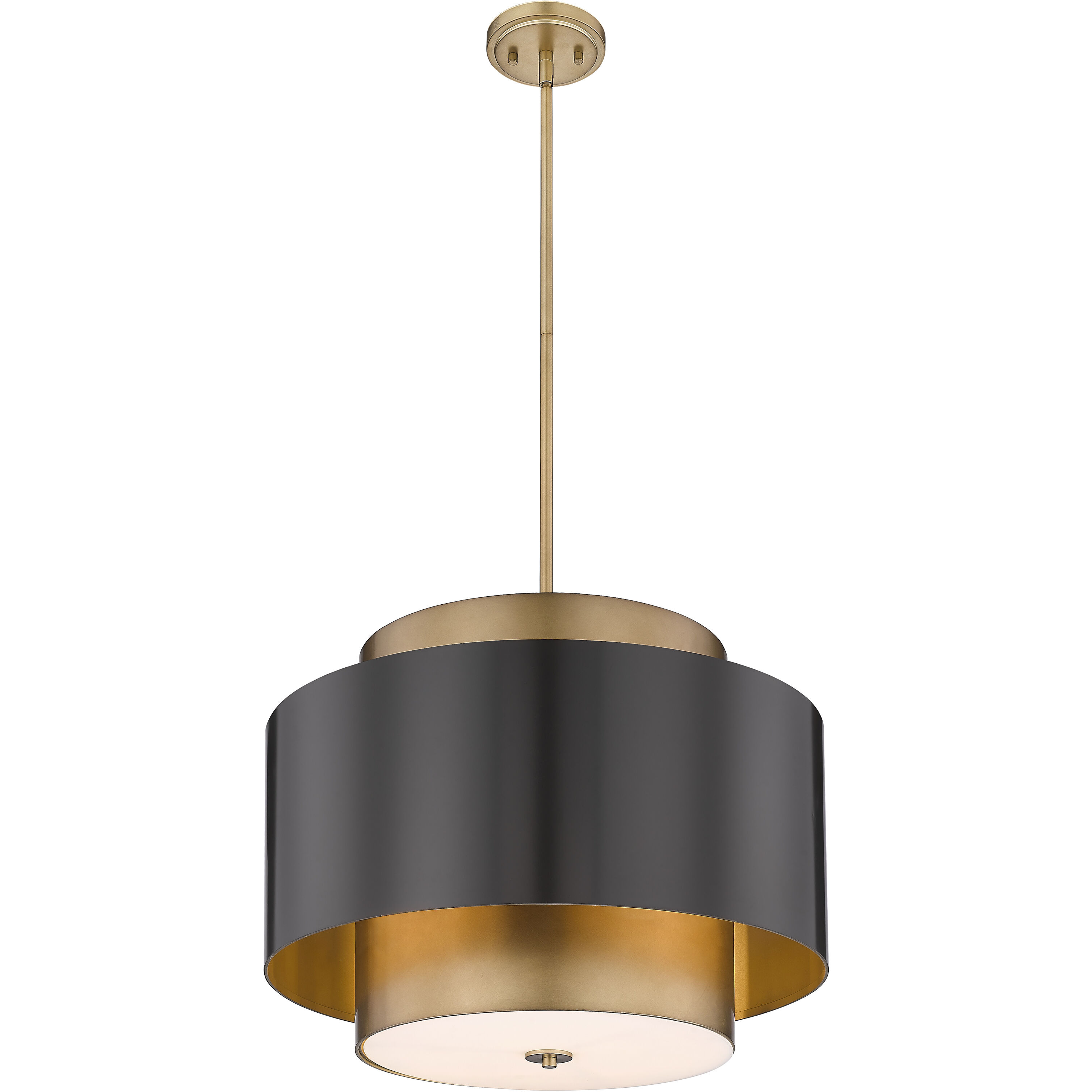 Harlech 3 Light 24.5 inch Bronze and Rubbed Brass Chandelier Ceiling Light in Bronze and Brass
