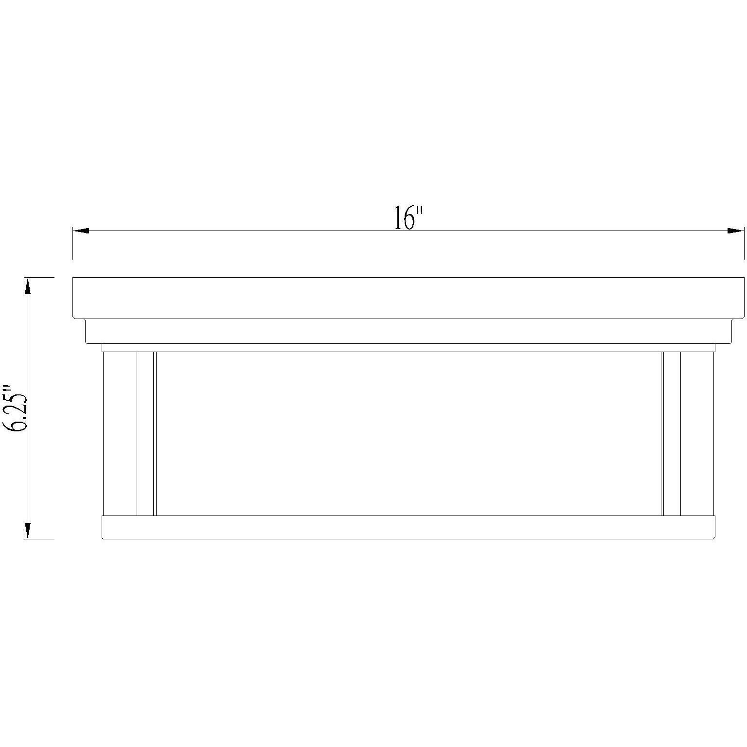 Clarion 3 Light 16 inch Matte Black Flush Mount Ceiling Light