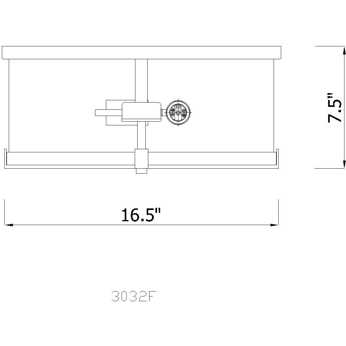 Callista 3 Light 16.5 inch Matte Black Flush Mount Ceiling Light