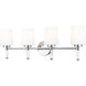 Henri 4 Light 32 inch Chrome Bathroom Vanity Wall Light