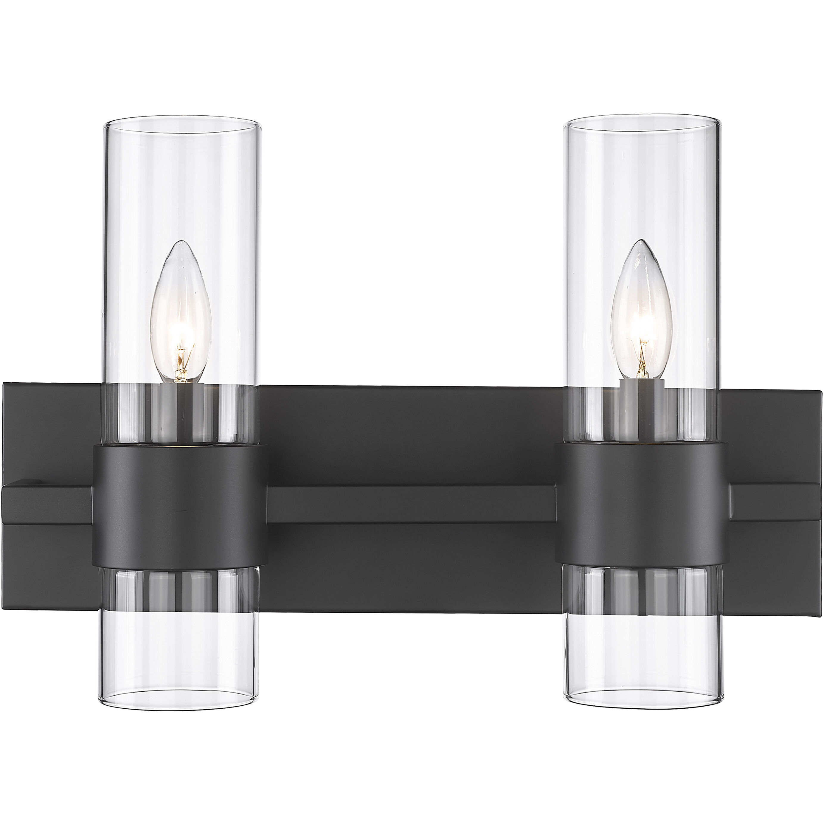Lawson 2 Light 17 inch Matte Black Vanity Wall Light