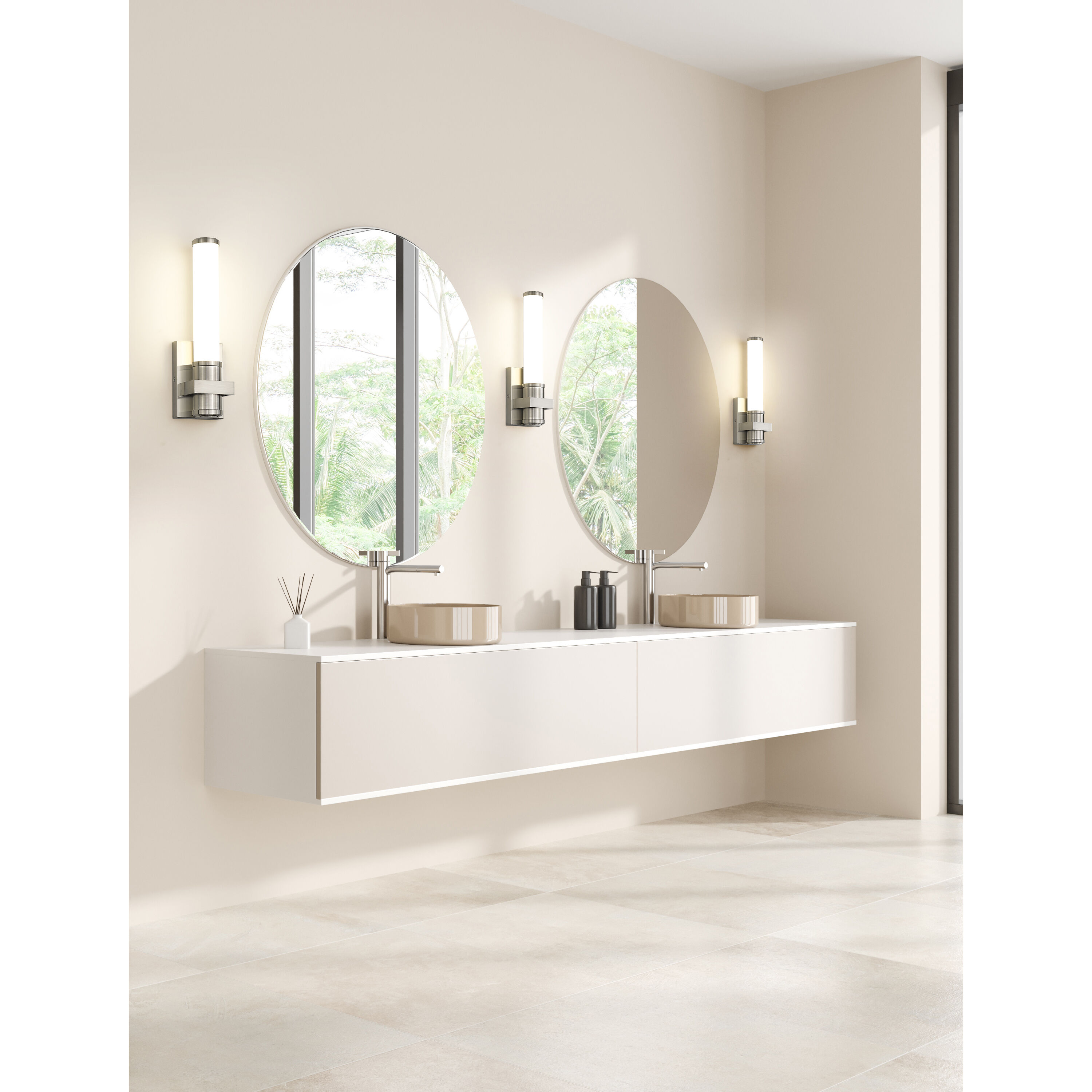 Idris LED 5 inch Brushed Nickel Wall Sconce Wall Light