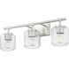 Landon 3 Light 24 inch Brushed Nickel Vanity Wall Light