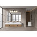 Danica 4 Light 29.5 inch Matte Black Bath Vanity Light Wall Light