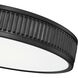 Stari LED 16.75 inch Matte Black Flush Mount Ceiling Light
