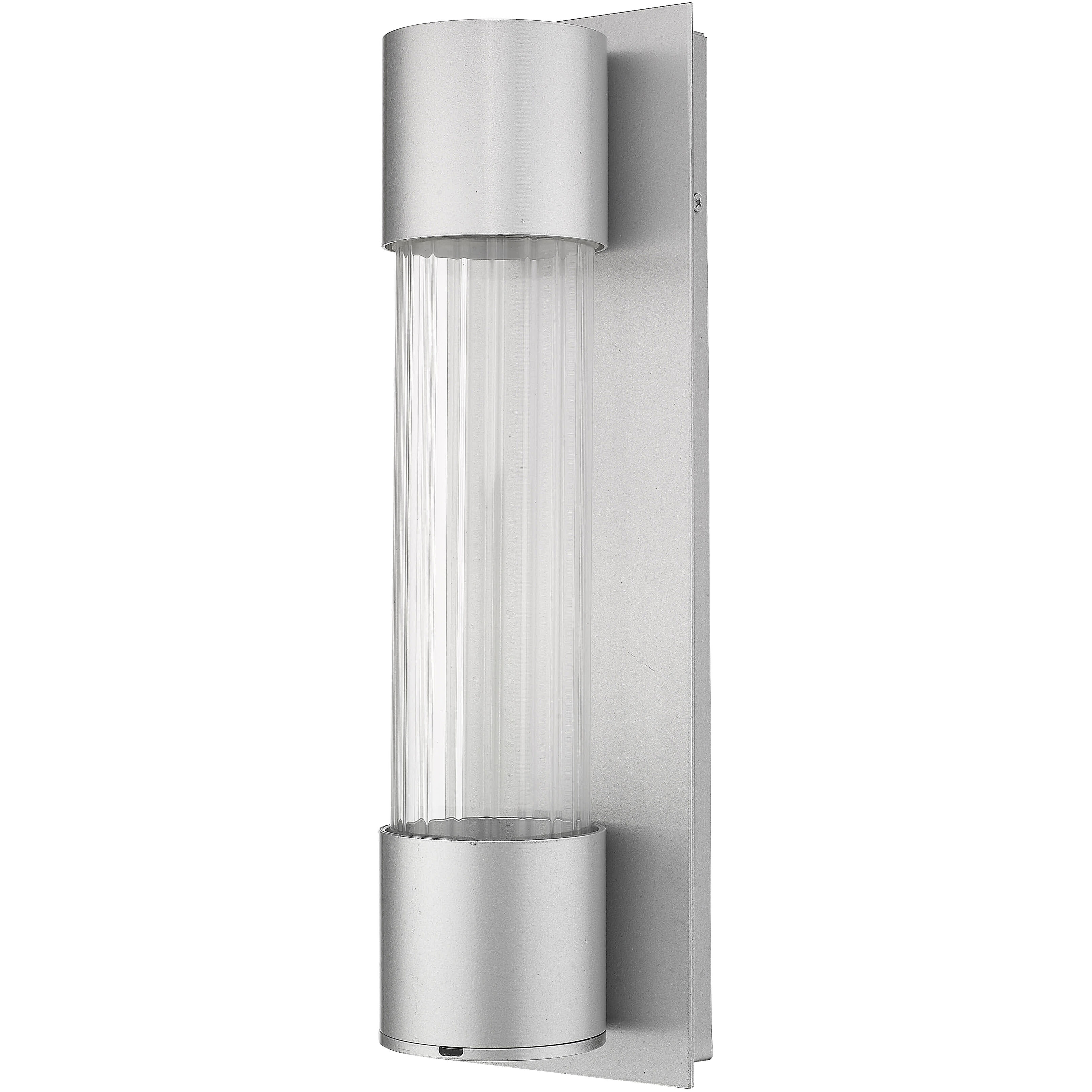 Striate Outdoor Wall Light in Silver