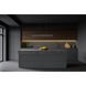 Hudson Linear Chandelier Ceiling Light in Matte Black