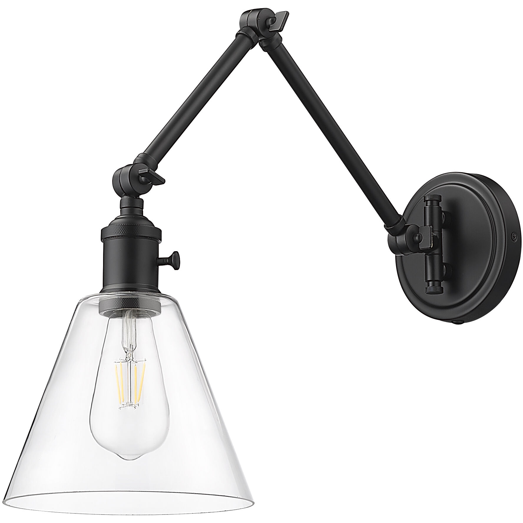 Gayson 1 Light 7.75 inch Matte Black Wall Sconce Wall Light