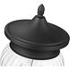 Davina 4 Light 27.25 inch Black Outdoor Pier Mounted Fixture in G9