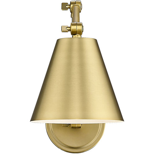 Regent 1 Light 7.5 inch Modern Gold Wall Sconce Wall Light