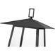 Rainer 5 Light 121.5 inch Black Outdoor Post Mounted Fixture in G9