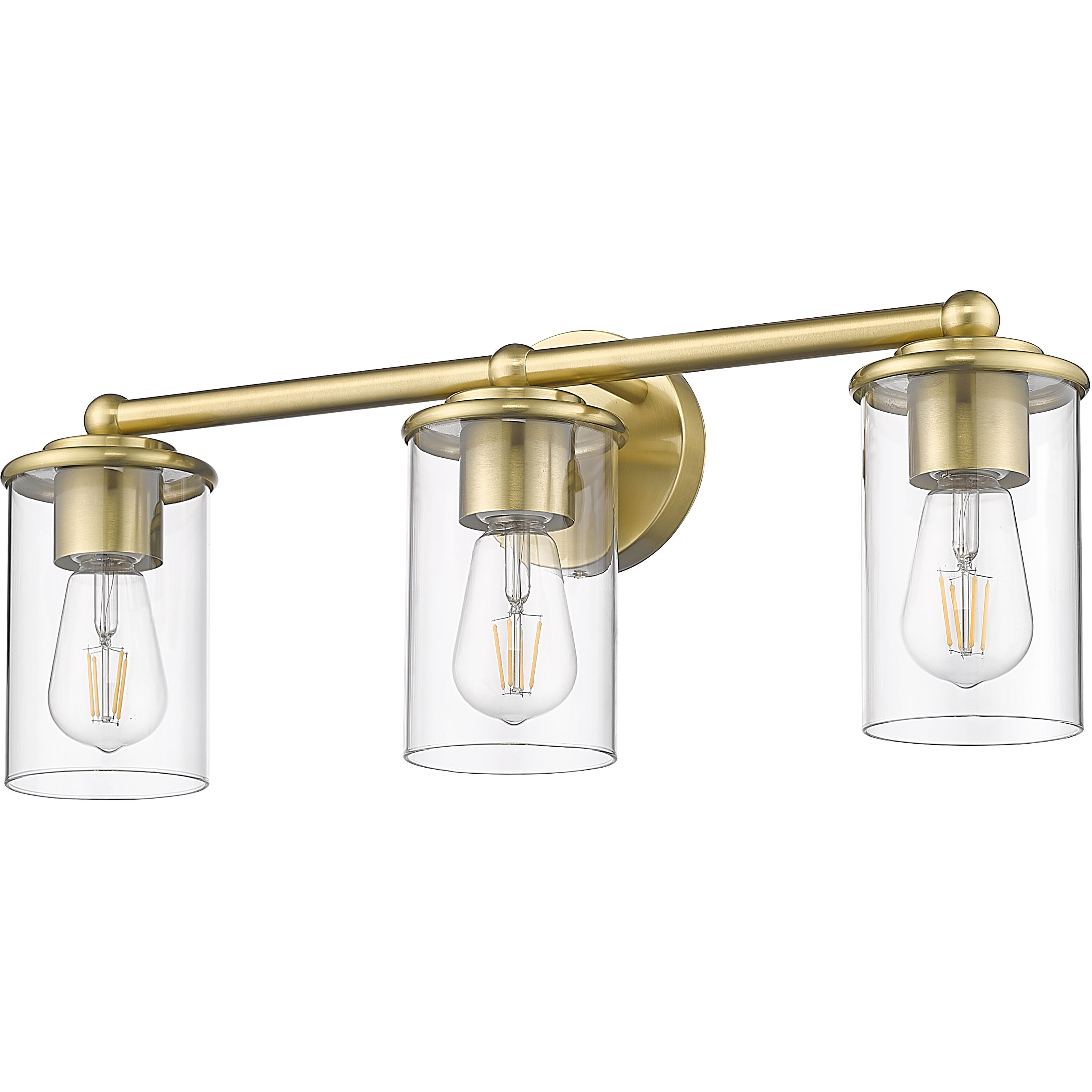 Thayer 3 Light 22.5 inch Luxe Gold Vanity Wall Light