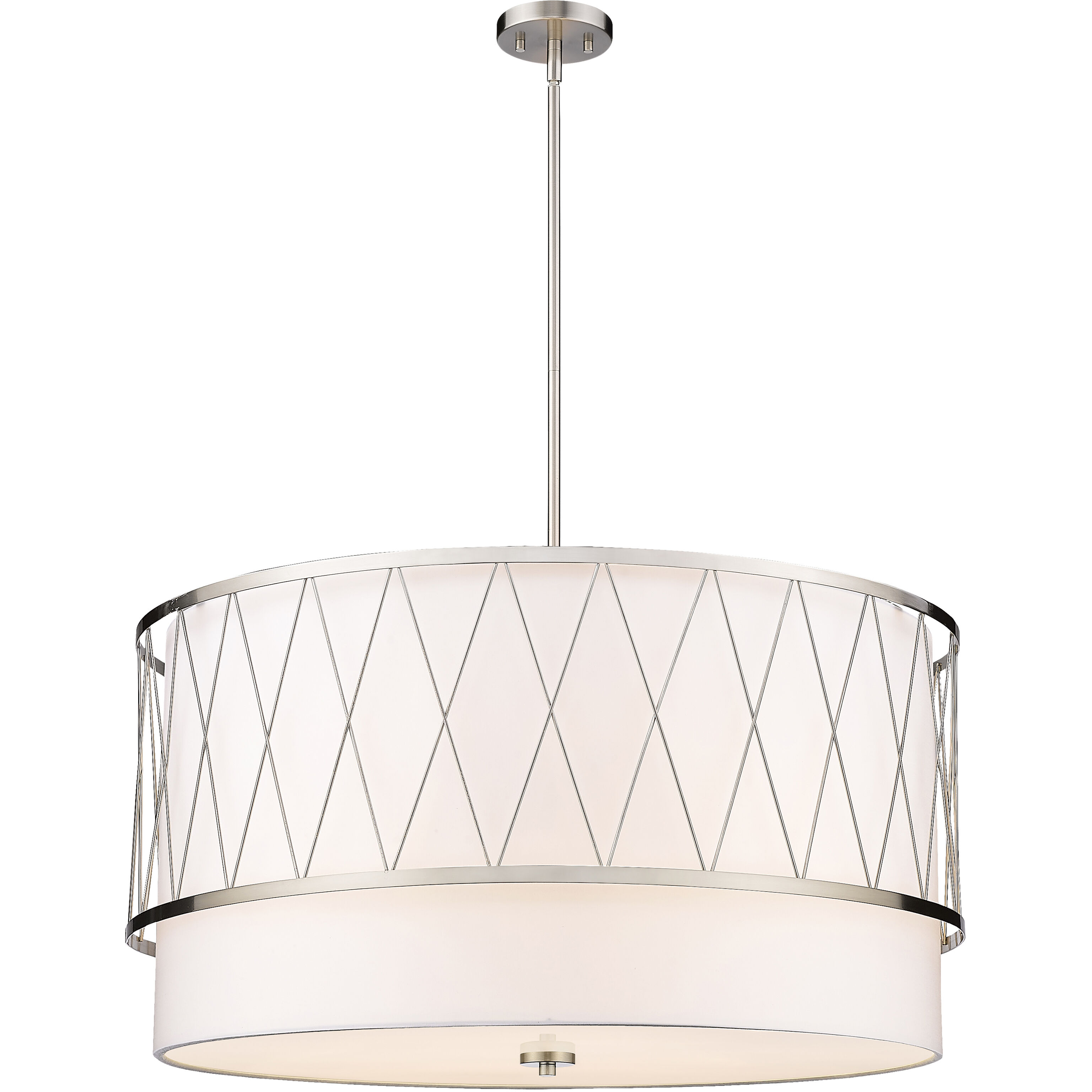 Dalton 5 Light 32 inch Brushed Nickel Pendant Ceiling Light