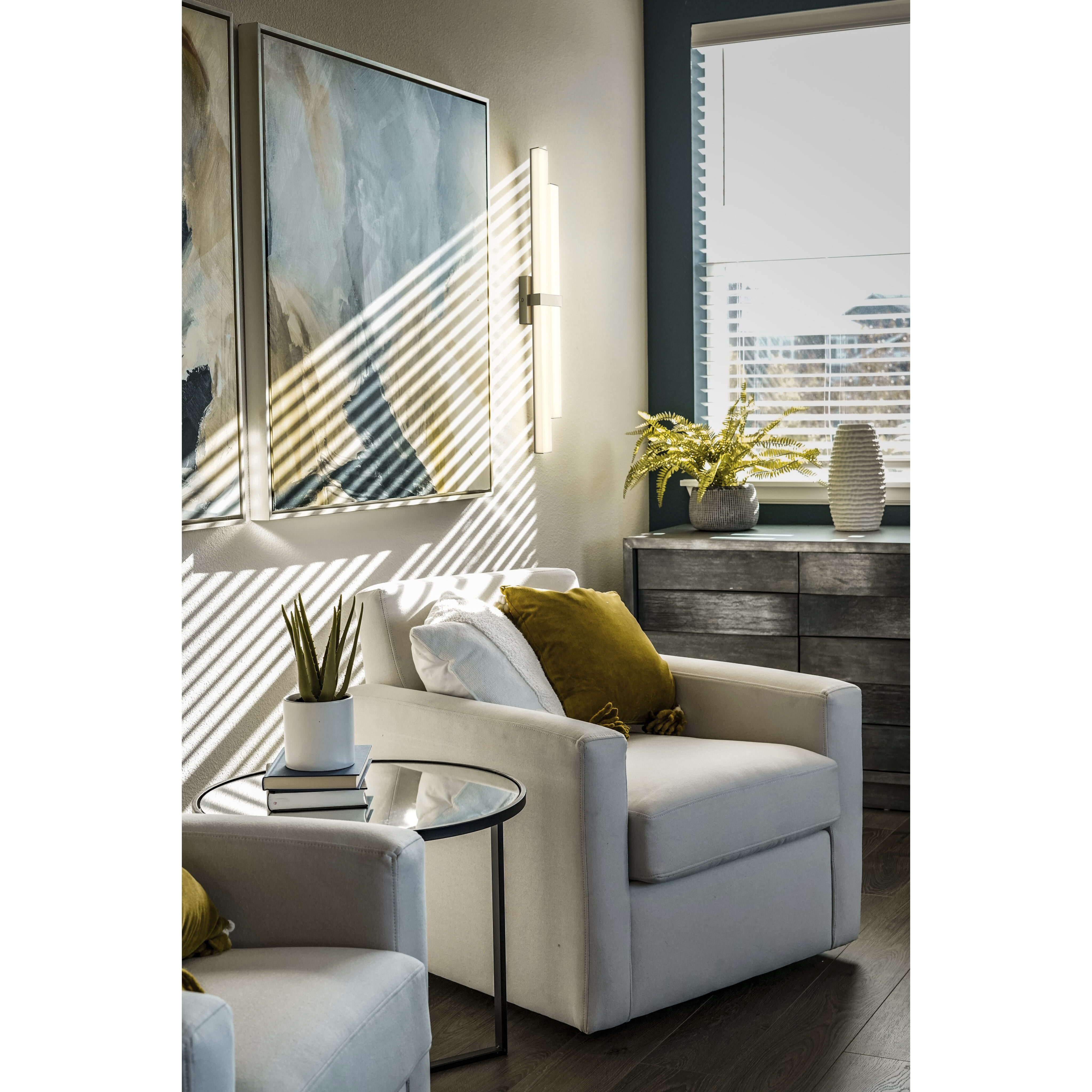 Zane LED 32 inch Brushed Nickel Vanity Wall Light